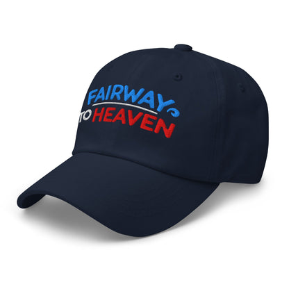 Fairway To Heaven Fun Spirit Embroidered Golf Cap - Funny Golf Tee by Swing Epic