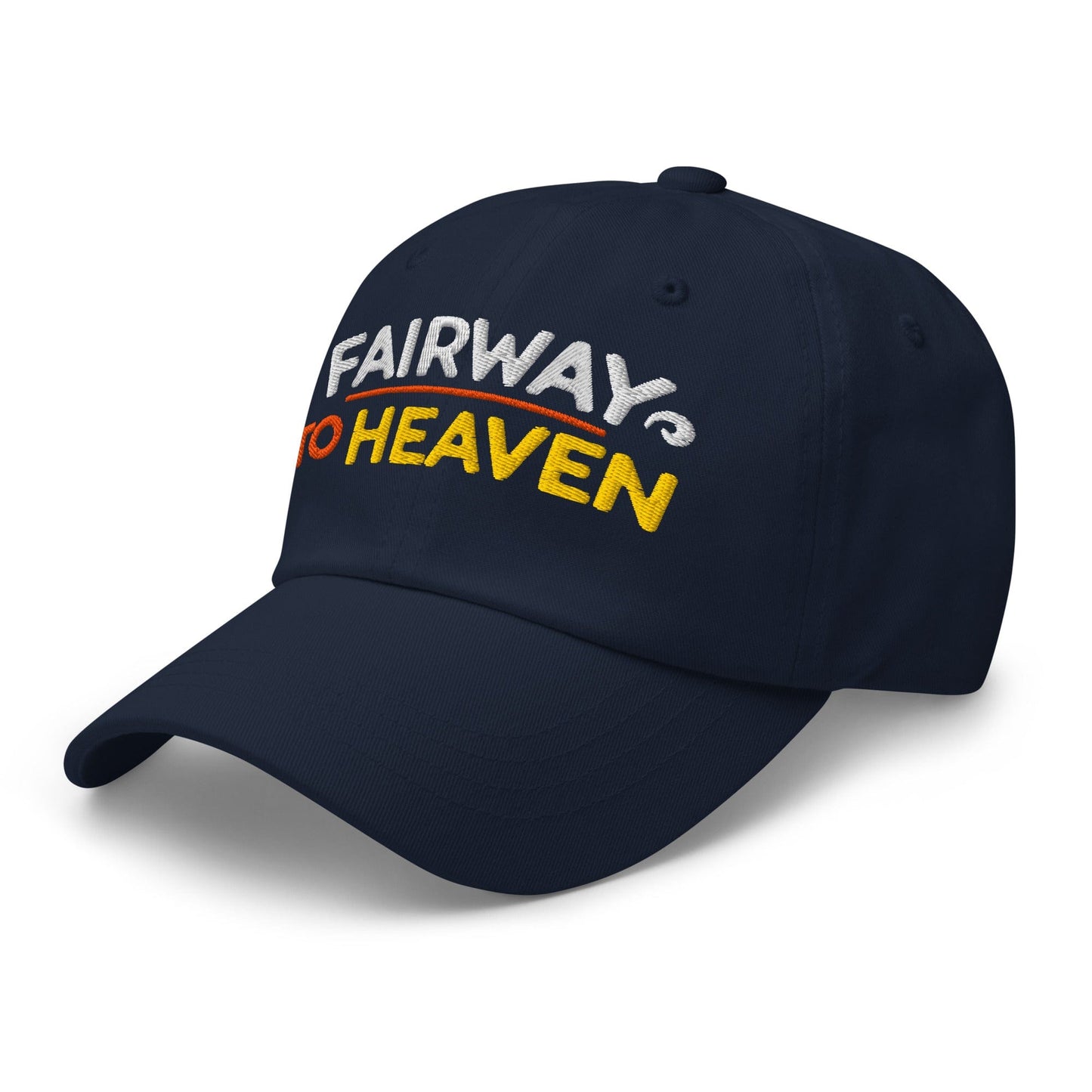 Fairway To Heaven Fun Spirit Embroidered Golf Cap - Funny Golf Tee by Swing Epic