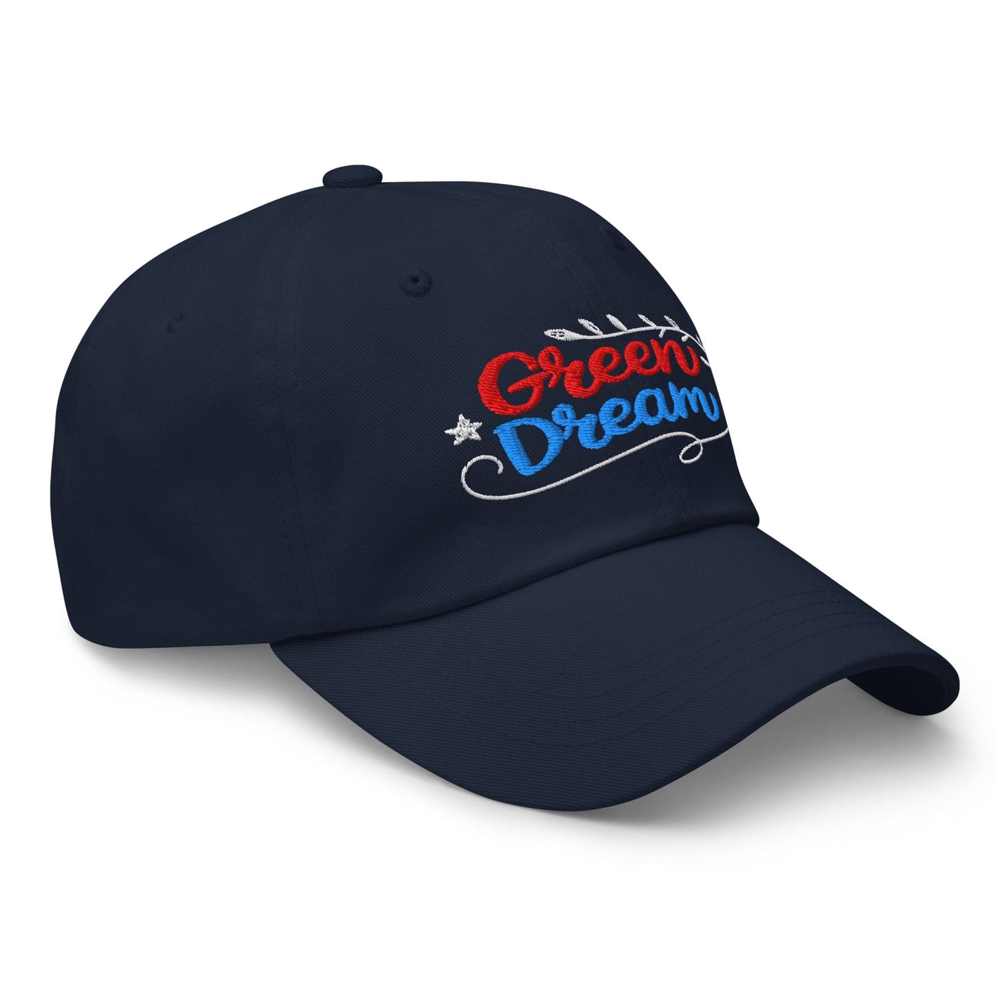 Green Dream Stars and Leaves Fun Embroidered Golf Cap - Funny Golf Tee by Swing Epic