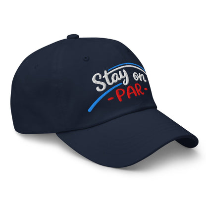 Stay on Par Embroidered Golf Cap - Funny Golf Tee by Swing Epic
