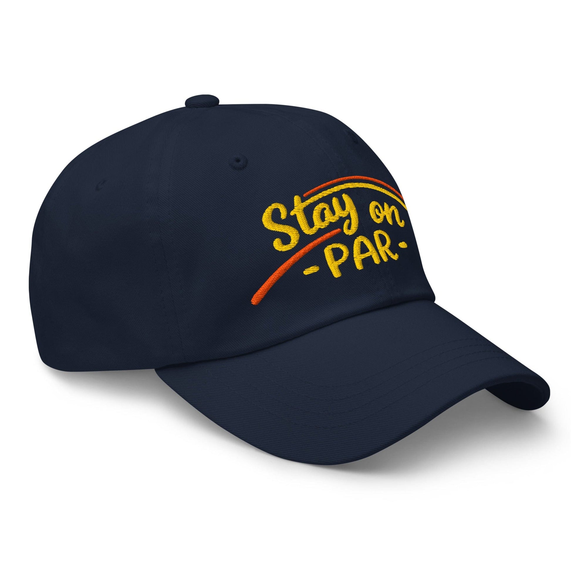 Stay on Par Embroidered Golf Cap - Funny Golf Tee by Swing Epic