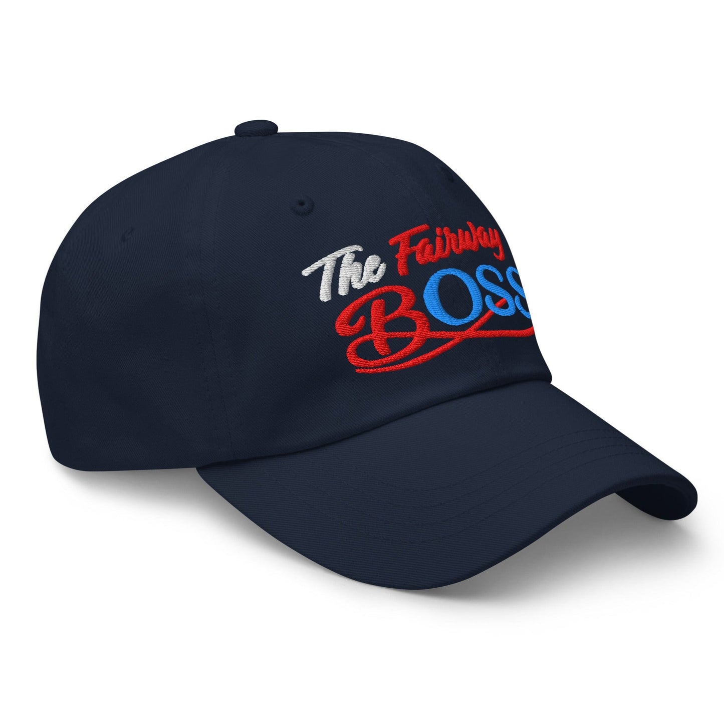 The Fairway Boss Sparkling Glitter Print Embroidered Golf Cap - Funny Golf Tee by Swing Epic