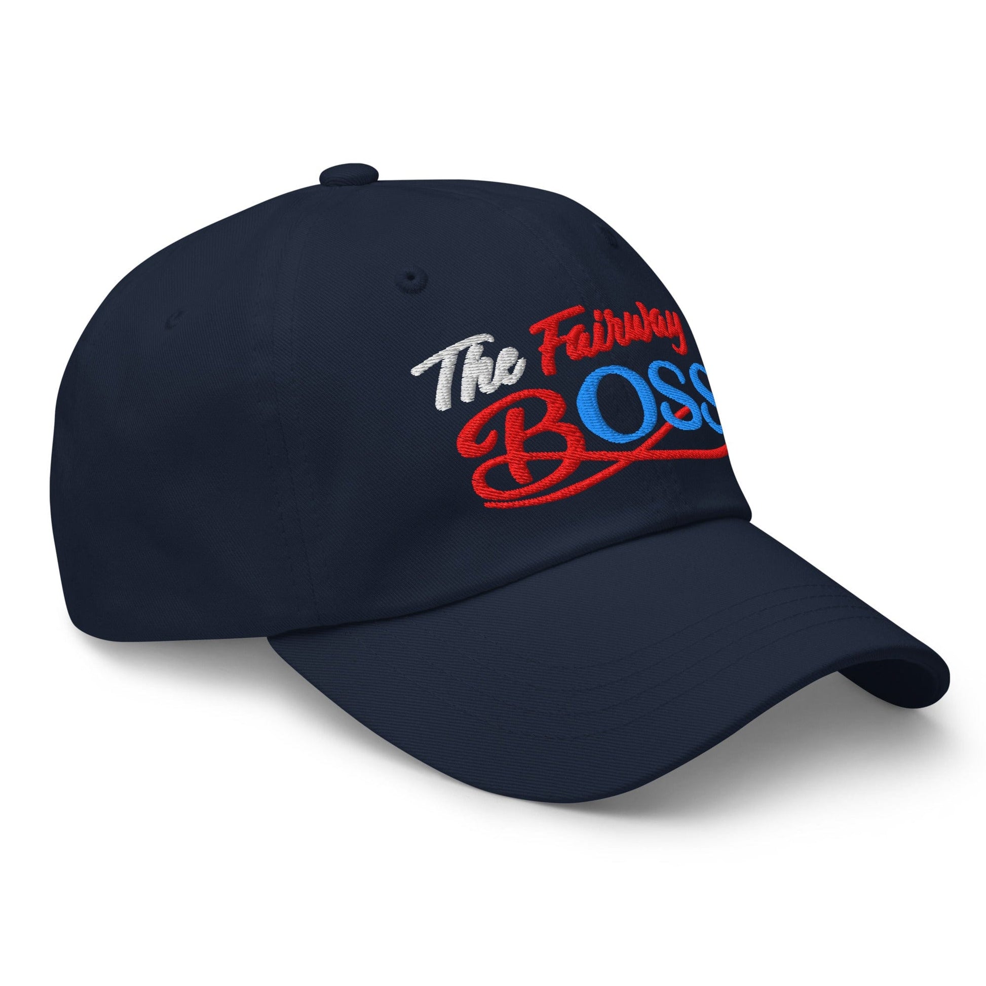 The Fairway Boss Sparkling Glitter Print Embroidered Golf Cap - Funny Golf Tee by Swing Epic