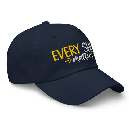 Every Shot Matters Embroidered Golf Cap - Funny Golf Tee by Swing Epic