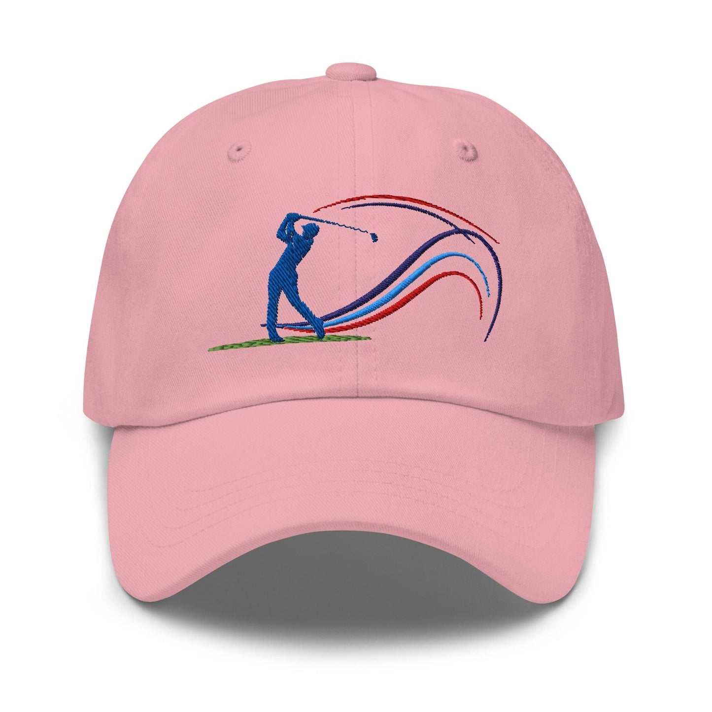 Swing Into Action Dynamic Design Embroidered Golf Cap - Funny Golf Tee by Swing Epic