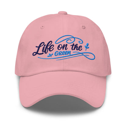 Life on the Green Quirky Fun Design Embroidered Golf Cap - Funny Golf Tee by Swing Epic