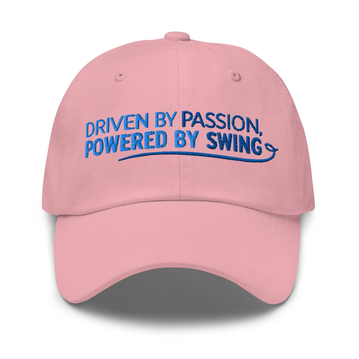 Driven by Passion Powered by Swing Embroidered Golf Cap - Funny Golf Tee by Swing Epic