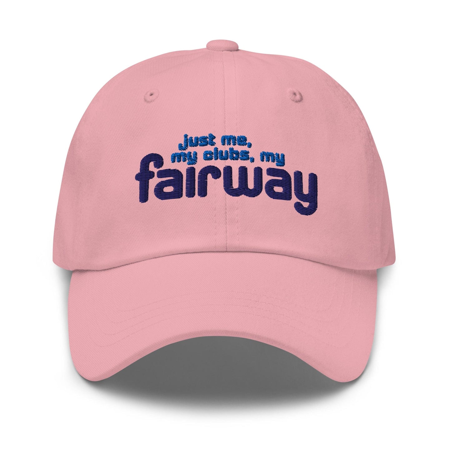 Just Me My Clubs My Fairway Funny Embroidered Golf Cap - Funny Golf Tee by Swing Epic