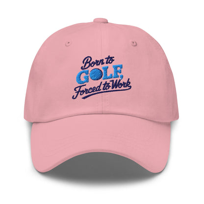 Born to Golf Forced to Work Fun Unique Embroidered Golf Cap - Funny Golf Tee by Swing Epic