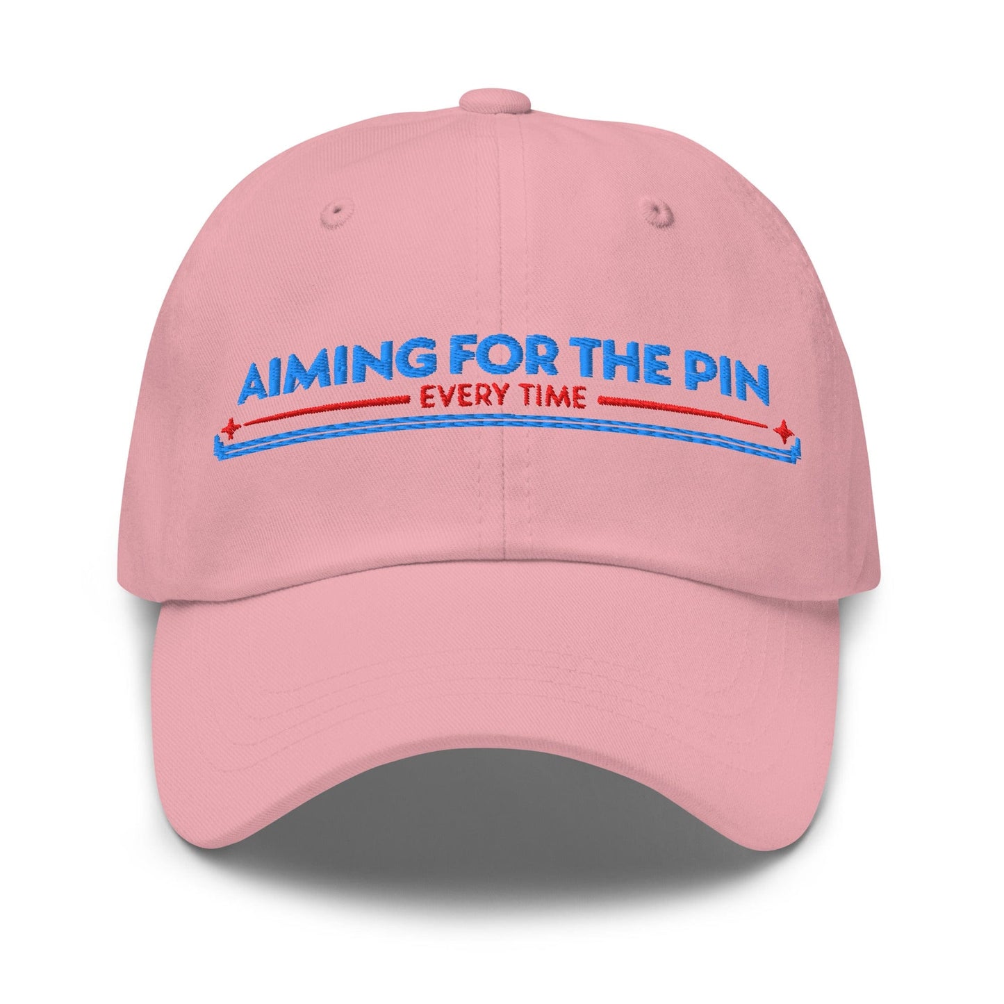 Aiming for the Pin Every Time Engaging Embroidered Golf Cap - Funny Golf Tee by Swing Epic