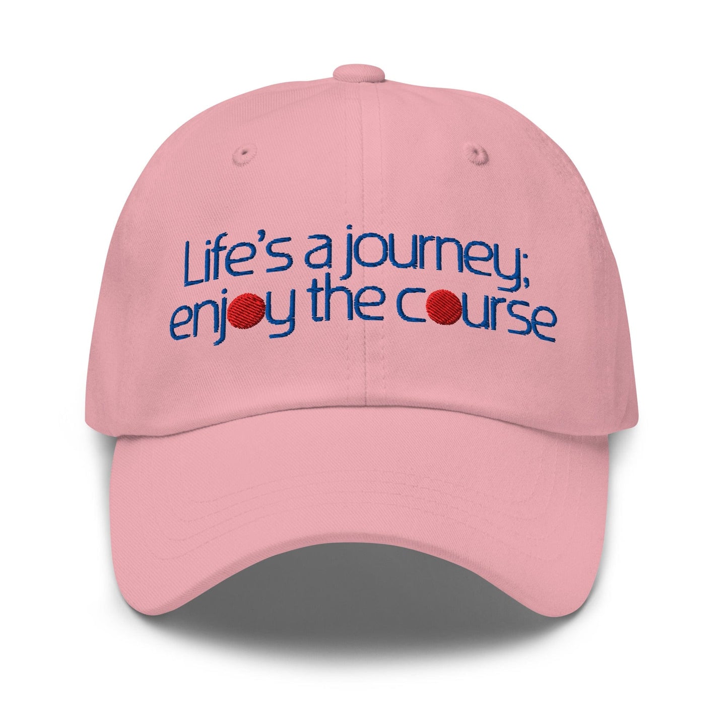 Life's a Journey Enjoy the Course Embroidered Golf Cap - Funny Golf Tee by Swing Epic