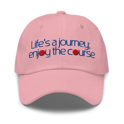 Life's a Journey Enjoy the Course Embroidered Golf Cap - Funny Golf Tee by Swing Epic