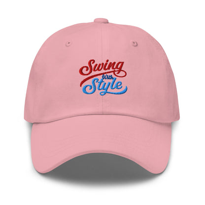Swing With Style Fun Embroidered Golf Cap - Funny Golf Tee by Swing Epic