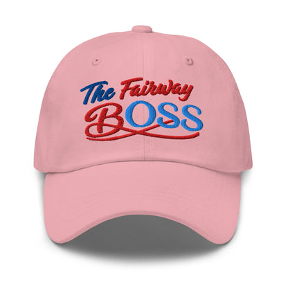 The Fairway Boss Sparkling Glitter Print Embroidered Golf Cap - Funny Golf Tee by Swing Epic