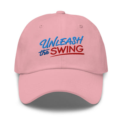 Unleash The Swing Embroidered Golf Cap - Funny Golf Tee by Swing Epic