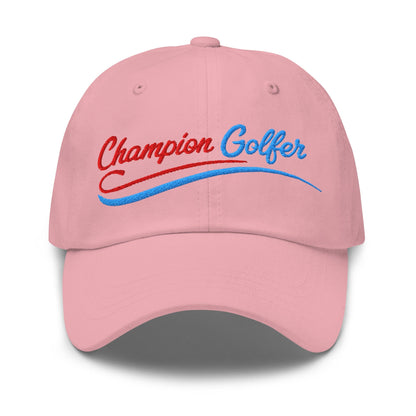 Champion Golfer Sparkling Star Fun Embroidered Golf Cap - Funny Golf Tee by Swing Epic