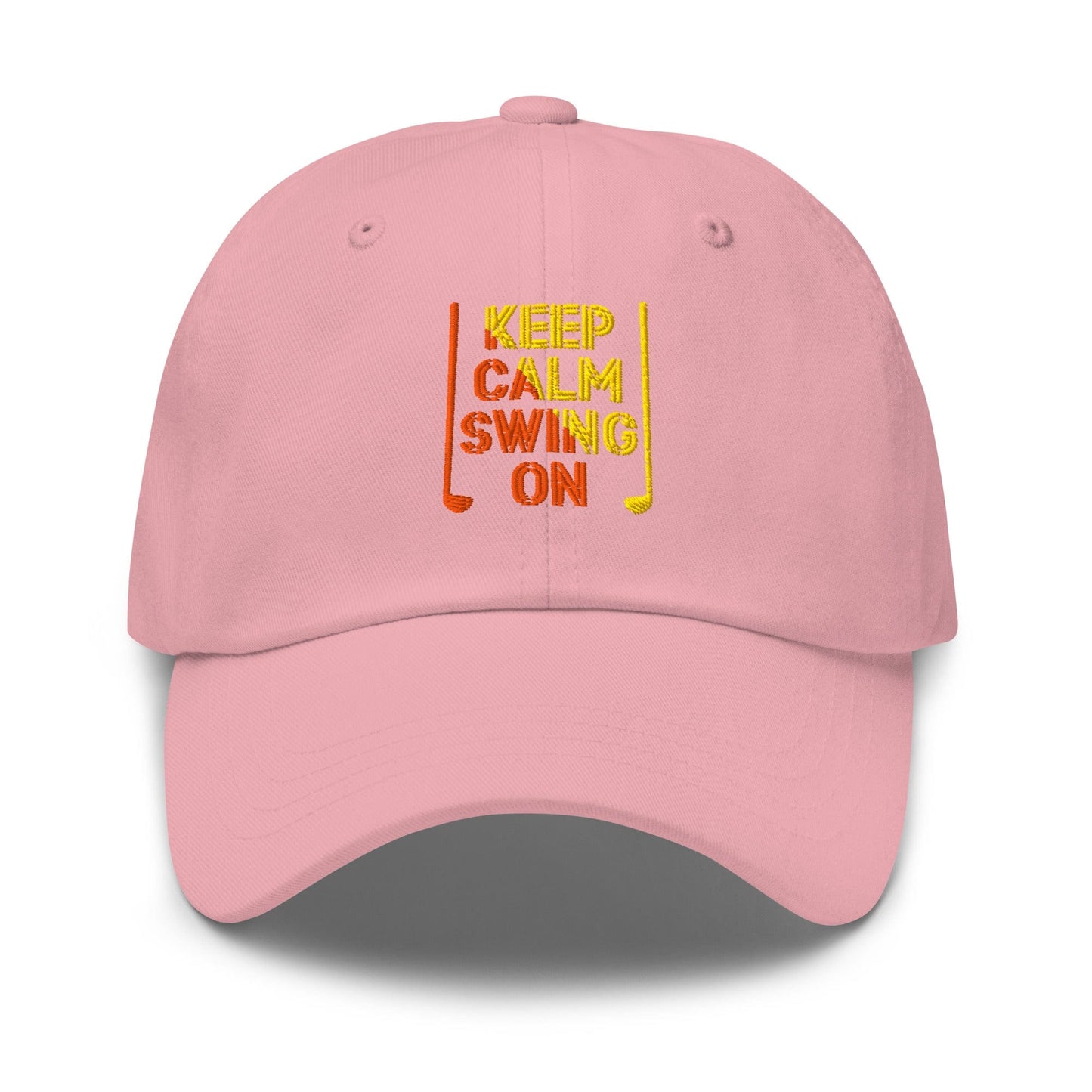 Keep Calm Swing On Embroidered Golf Cap - Funny Golf Tee by Swing Epic