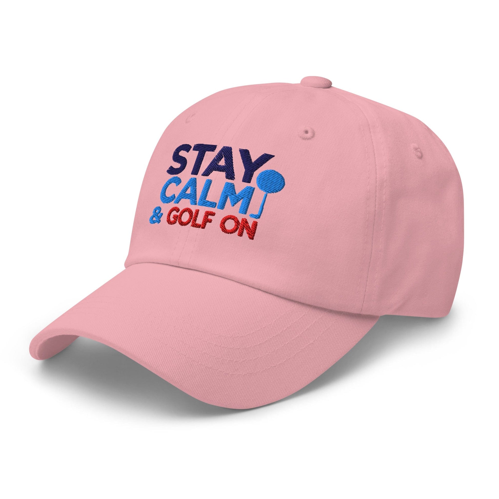 Stay Calm & Golf On Funny Embroidered Golf Cap - Funny Golf Tee by Swing Epic