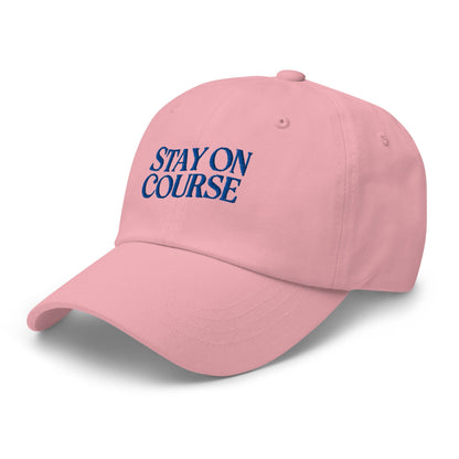 Stay On Course Quirky Fun Embroidered Golf Cap - Funny Golf Tee by Swing Epic