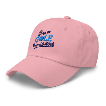 Born to Golf Forced to Work Fun Unique Embroidered Golf Cap - Funny Golf Tee by Swing Epic