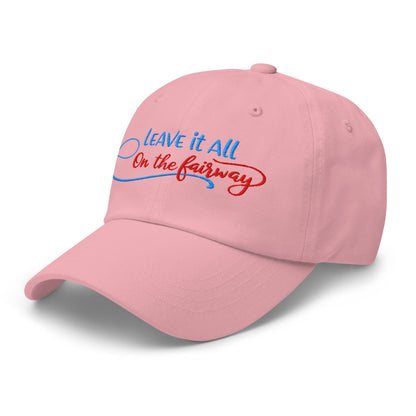 Leave it All on The Fairway Fun and Unique Embroidered Golf Cap - Funny Golf Tee by Swing Epic