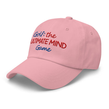 Golf: The Ultimate Mind Game Embroidered Golf Cap - Funny Golf Tee by Swing Epic