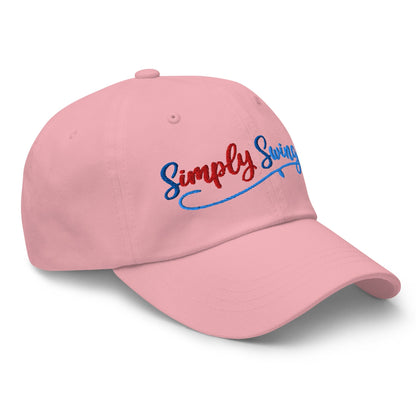 Simply Swinging Quirky Fun Embroidered Golf Cap - Funny Golf Tee by Swing Epic