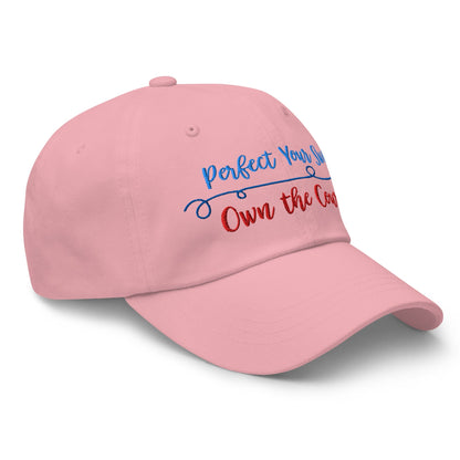 Perfect Your Swing Own the Course Embroidered Golf Cap - Funny Golf Tee by Swing Epic