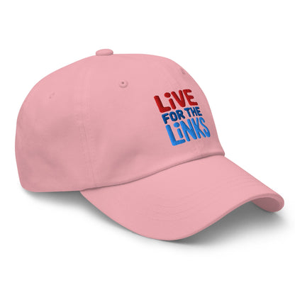 Live For The Links Fun Embroidered Golf Cap - Funny Golf Tee by Swing Epic