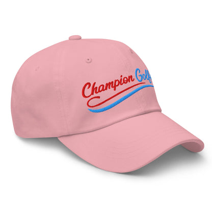 Champion Golfer Sparkling Star Fun Embroidered Golf Cap - Funny Golf Tee by Swing Epic
