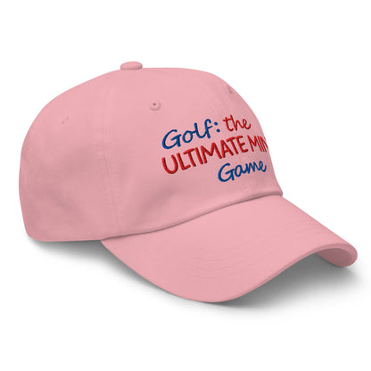 Golf: The Ultimate Mind Game Embroidered Golf Cap - Funny Golf Tee by Swing Epic