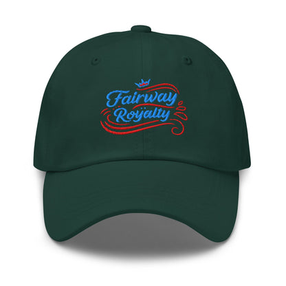 Fairway Royalty Swirls Leaf Detailed Embroidered Golf Cap - Funny Golf Tee by Swing Epic