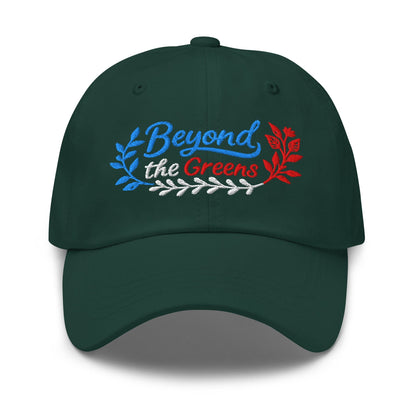 Beyond the Greens Embroidered Golf Cap - Funny Golf Tee by Swing Epic