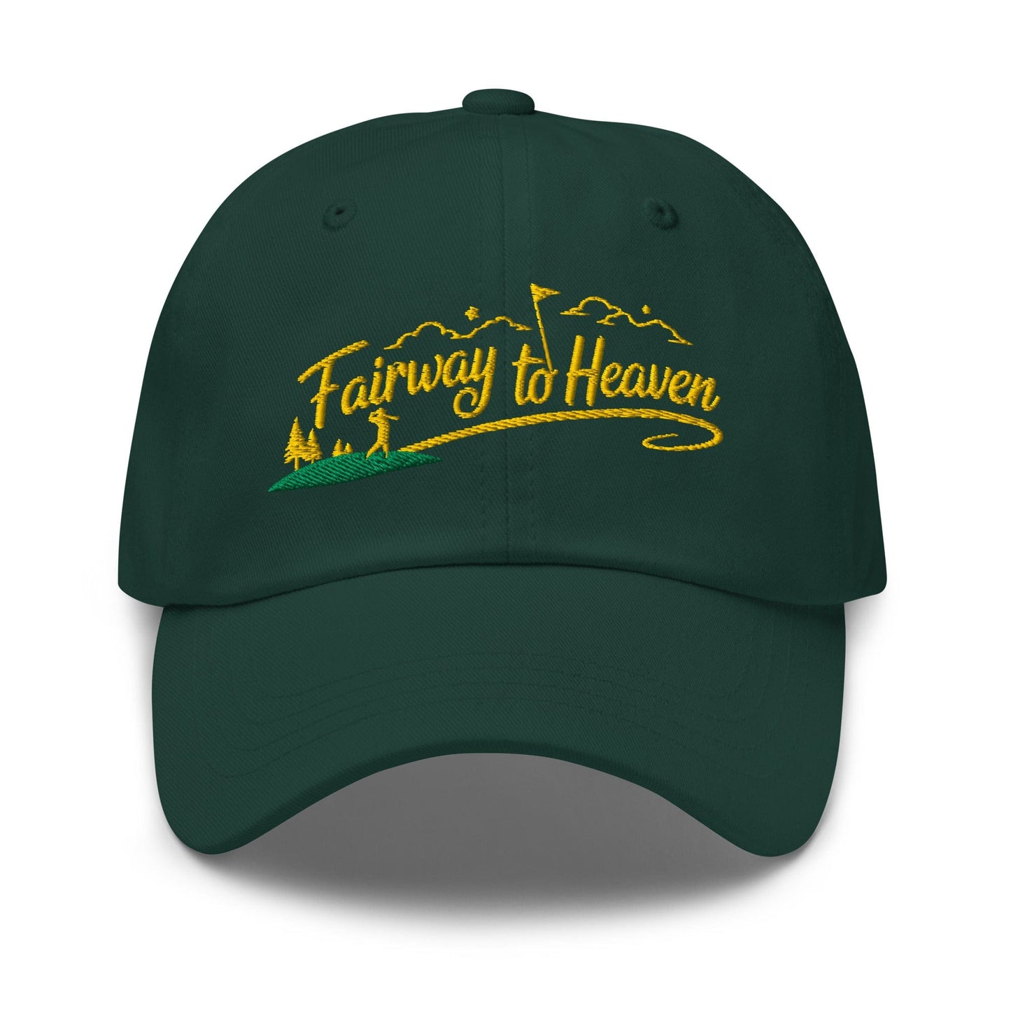 Fairway to Heaven Embroidered Golf Cap - Funny Golf Tee by Swing Epic