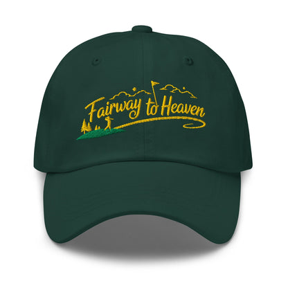 Fairway to Heaven Embroidered Golf Cap - Funny Golf Tee by Swing Epic