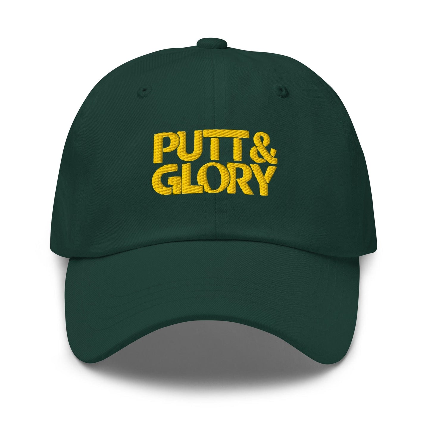 Putt and Glory Embroidered Golf Cap - Funny Golf Tee by Swing Epic