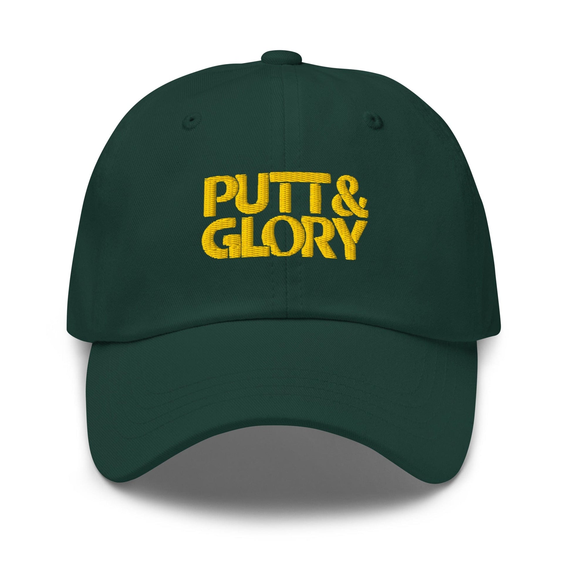 Putt and Glory Embroidered Golf Cap - Funny Golf Tee by Swing Epic