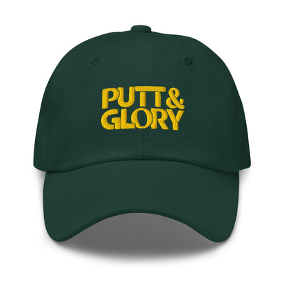 Putt and Glory Embroidered Golf Cap - Funny Golf Tee by Swing Epic