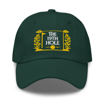 The 19th Hole Fun Embroidered Golf Cap - Funny Golf Tee by Swing Epic
