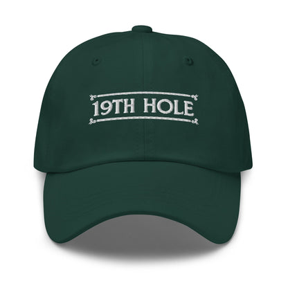 The 19th Hole Embroidered Golf Cap - Funny Golf Tee by Swing Epic