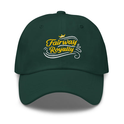 Fairway Royalty Swirls Leaf Detailed Embroidered Golf Cap - Funny Golf Tee by Swing Epic