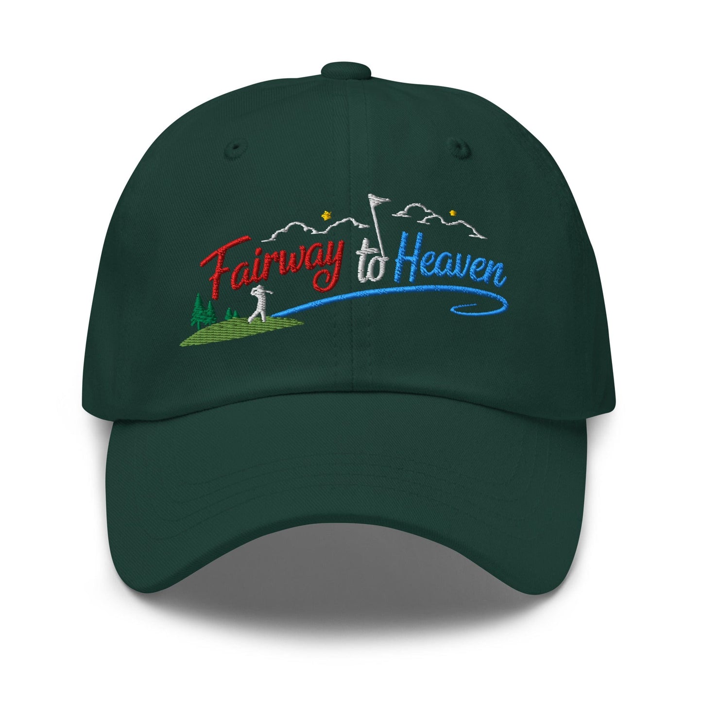 Fairway to Heaven Embroidered Golf Cap - Funny Golf Tee by Swing Epic