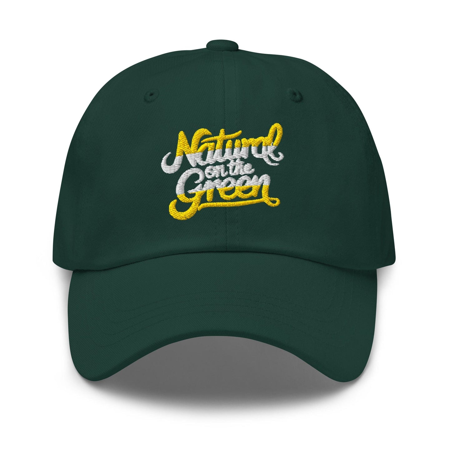 Natural on the Green Fun Embroidered Golf Cap - Funny Golf Tee by Swing Epic