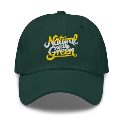Natural on the Green Fun Embroidered Golf Cap - Funny Golf Tee by Swing Epic