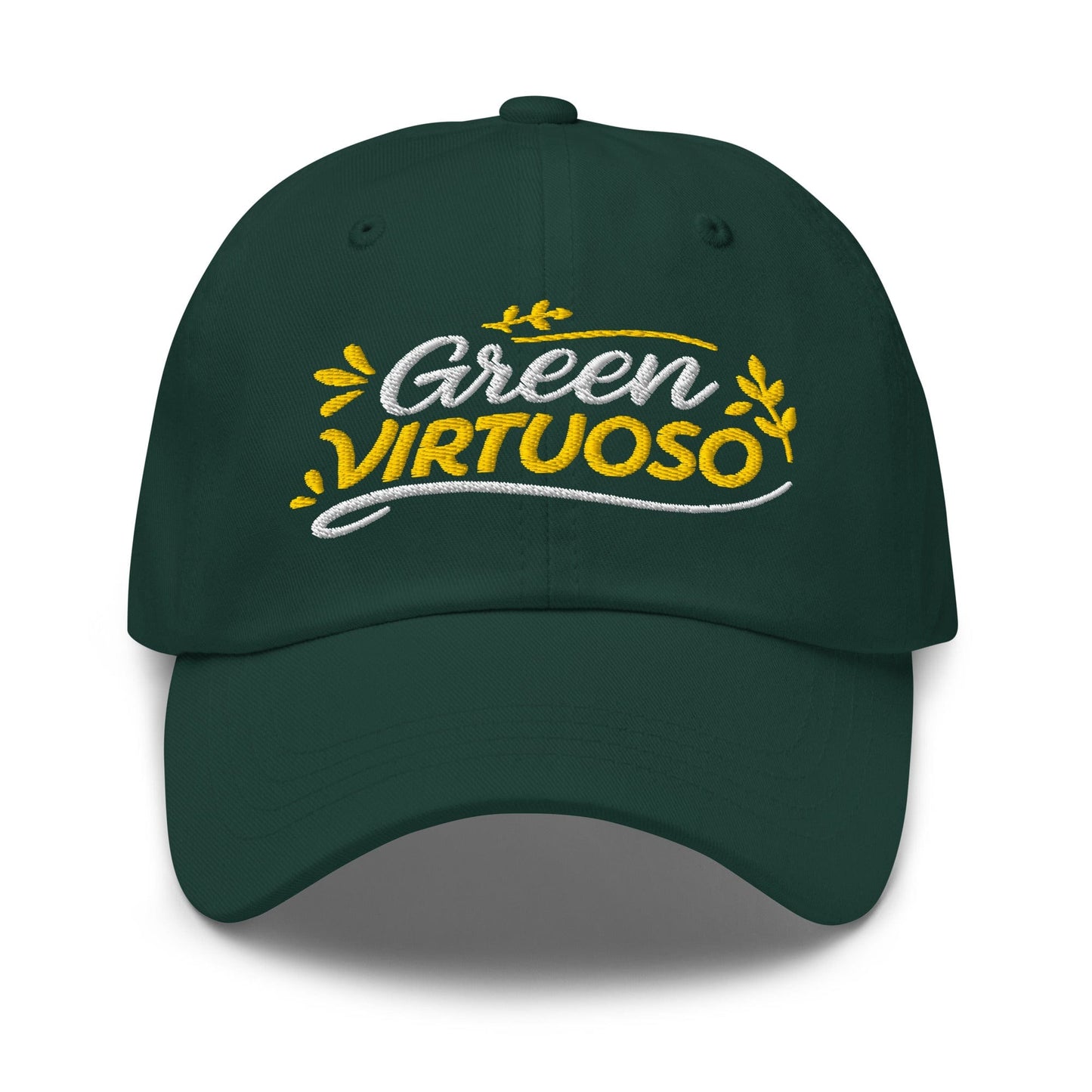 Green Virtuoso Masterpiece Design Embroidered Golf Cap - Funny Golf Tee by Swing Epic