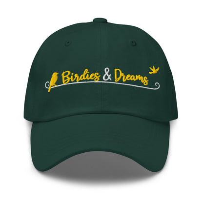 Birdies & Dreams Embroidered Golf Cap - Funny Golf Tee by Swing Epic
