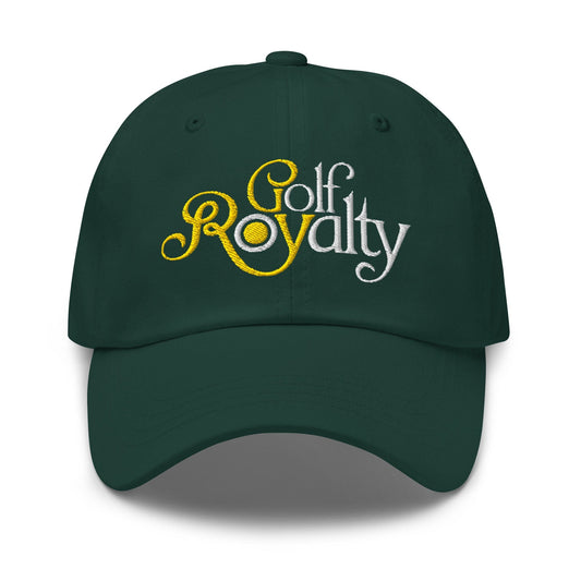 Golf Royalty Quirky Fun Embroidered Golf Cap - Funny Golf Tee by Swing Epic