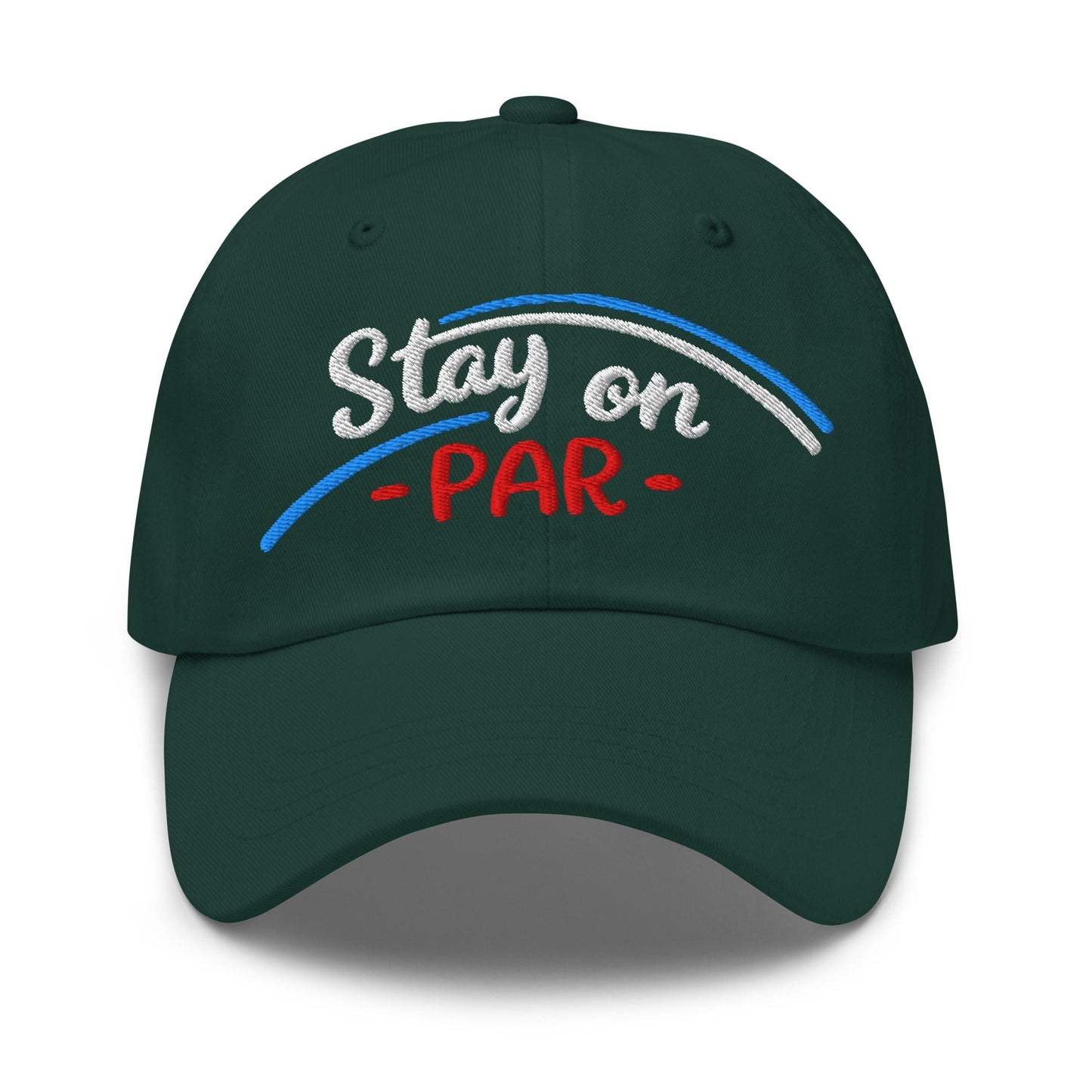 Stay on Par Embroidered Golf Cap - Funny Golf Tee by Swing Epic