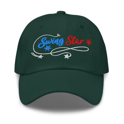 Swing Star's Celestial Charm Embroidered Golf Cap - Funny Golf Tee by Swing Epic