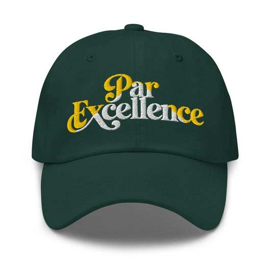 Par Excellence Embroidered Golf Cap - Funny Golf Tee by Swing Epic